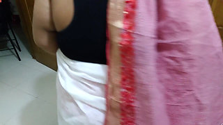 45 Year Old Beautiful Maid Fucked by Stepson While Sweeping the House - Maid Enjoys Fucking