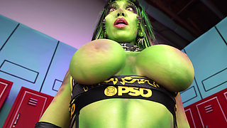 Breed the Lovesick Monstar Stepmommy! Space Jam Cosplay