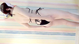 Mayu No59 Swimsuit Fitting, Anal Licking, White-eyed Orgasm, Semen Eating, Nipple Piercing, Squirting, Convulsive Orgasm