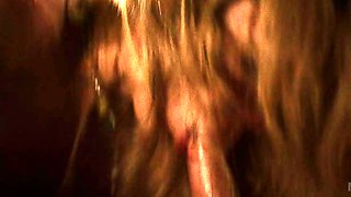 Amateur blonde teen blowjob and fucking in the bathroom