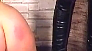 Mature Mistress Covers Her Bound Slave in Hot Wax