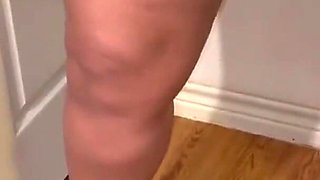 Desperate for Wee Pissing on the Floor