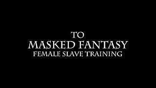 Female Slave Training Day 15/28 - Testing Her Deepthroat Possibilities with a Cock and a Fucking Machine