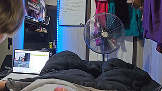 Was a Maid Cleaning His Room Until I Saw His Hard Cock Poking Out