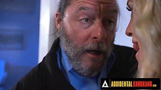 ACCIDENTAL GANGBANG - Hot Charlie Forde Gets Gangbanged By Five Security Guys For Her Protection: Porn