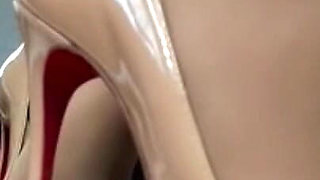 Nylon Legs Worship in Pantyhose and Louboutins