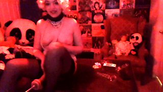 Mature blonde enjoys some hardcore masturbation action