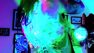 Neon Raver Lays a Clutch of Eggs in Uv Then Pushes Them All Out and Pisses: Ovipositor and Egg Play Seduction