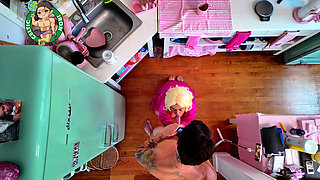 Bts Petite Blonde Big Boobs Kitchen Cumshot 4K