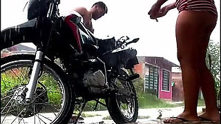 Latina Brunette Asks to Be Fucked and for Her Neighbors to See Her