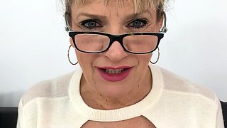 Big boobs milf masturbates with her dildo