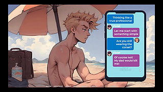 My New Girlfriend Taboo Hentai Game Ep.26 Naughty Step Sisters Going Topless at the Beach!