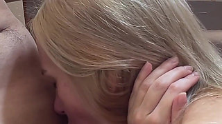 Stepmom's Friend Caught Her Stepson Watching Porn in the Kitchen and Couldn't Resist - POV Cowgirl Doggystyle