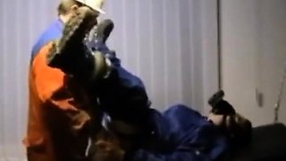 Bearded Daddy Barebacks Worker