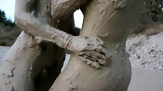 German amateur couple fucking outdoors