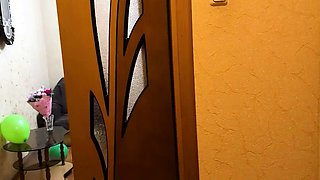 British mature MILF gives blowjob and lick balls