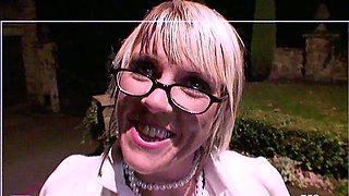 Mature Glasses Blonde - Sloppy Blowjob
