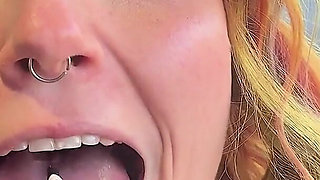 Hairy Pussy Smoking on Front Porch