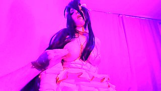 Big tits, albedo cosplay, cosplay sex