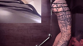 Double Slave in Bathtub and Gets Pussy Squirted by Me
