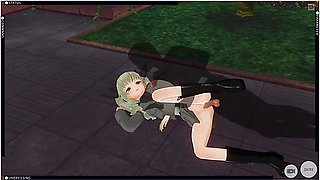 3d Hentai Girl Tanker Fucks In The Garden