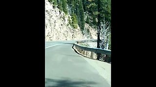 Hairy Man Masturbating Outdoors by the Road