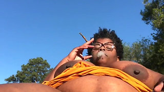 In the Middle of the Parking Flashing My Hairy Pussy