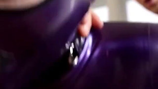 Purple latex doll Distorded