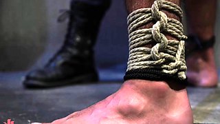 Hot Muscular Stud Bound And Sucked