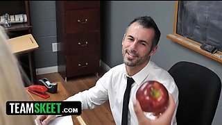Real professor is testicles deep inside his greatest student