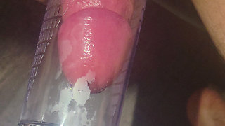 Huge cock with my vacuum pump