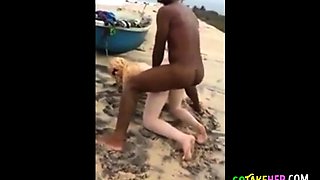 Beach Dick-Taking Turns by Amateurs Outdoors