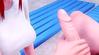 Murmur 7 Liz's Sloppy Locker Room Handjob on Adam - Milking His Cock for Explosive Cum Release (vn Gameplay)