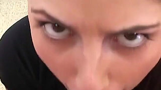 Sexy Brunette Teen Miranda Miller POV Blowjob Deepthroat and Cum Swallow