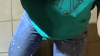 Sorry About My Boss - Shiny Jeans Cameltoe, Deep Blowjob and Wet Squirt Apology