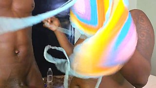 Big-Butt Kiriku Pounded Anally by Step Sons Huge Cock First Time