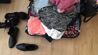 Cum to Cathlyn Super hot tight pussy blonde in sexy leather lingerie striptease with backstage girls