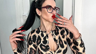 Red Long Sharp Nails and Handjobs