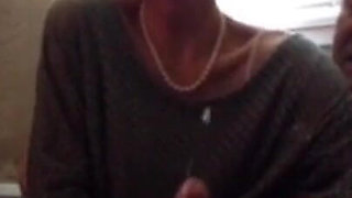 Giving Him a Handjob on the Couch and Then Fucking Him on the Bed