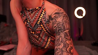 Beautiful Sonya having a horny solo toy masturbation