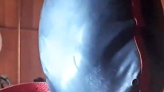 17 minutes of hogtied extreme blowjob and deepthroat with massive oral creampie