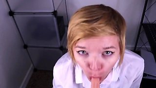 Caught In The Stockroom Pov Blowjob