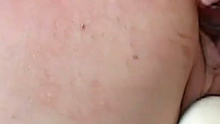 Blond degenerate submissive slut get fisted anal and vaginal with big dildos by her Mistress