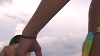 Three Hotties Get Naked on Their Beach Vacation