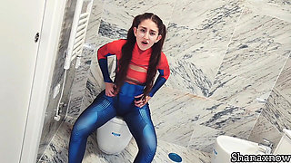 Transformed Into Superwoman to Order You to Fuck Me Hard