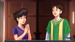 Summertime saga: the nurse helped Johannes