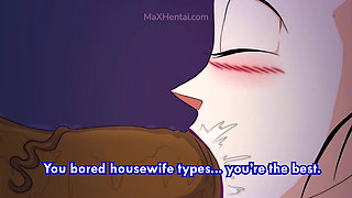 Big ASS Chichi First Threesome with Two Big Black Cock (Cartoon Sex)