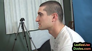 Mean GILFs pegging worthless incel