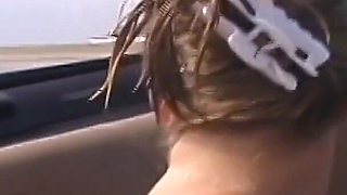 Freaky Spinner Spreads Her Pussy in My Back Seat