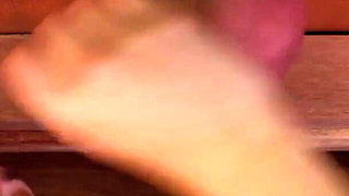 Victoria Greene Lingerie Milking Table Blowjob